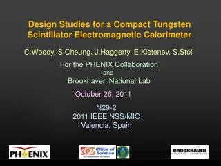 Design Studies for a Compact Tungsten Scintillator Electromagnetic Calorimeter