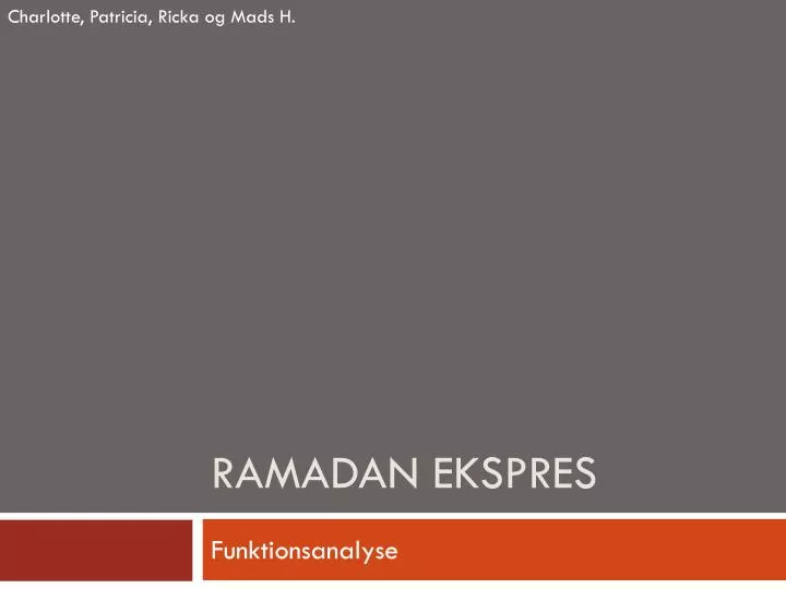 ramadan ekspres