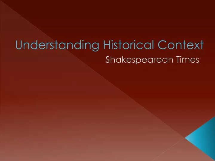 understanding historical context