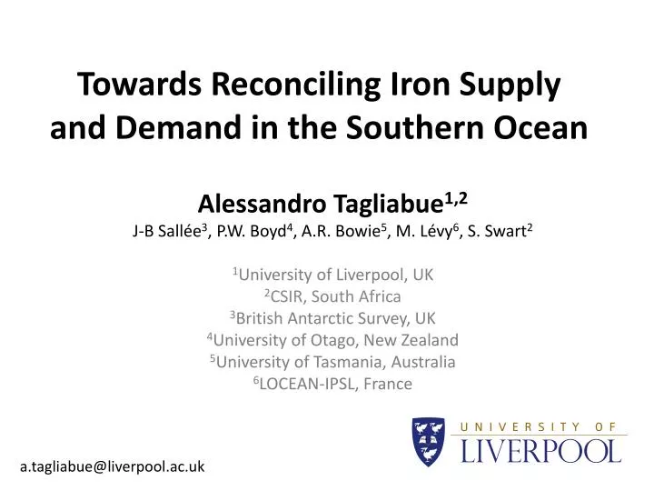 towards reconciling iron supply and demand in the southern ocean