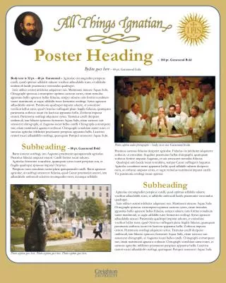 poster heading 180 pt garamond bold byline goes here 60 pt garamond italic
