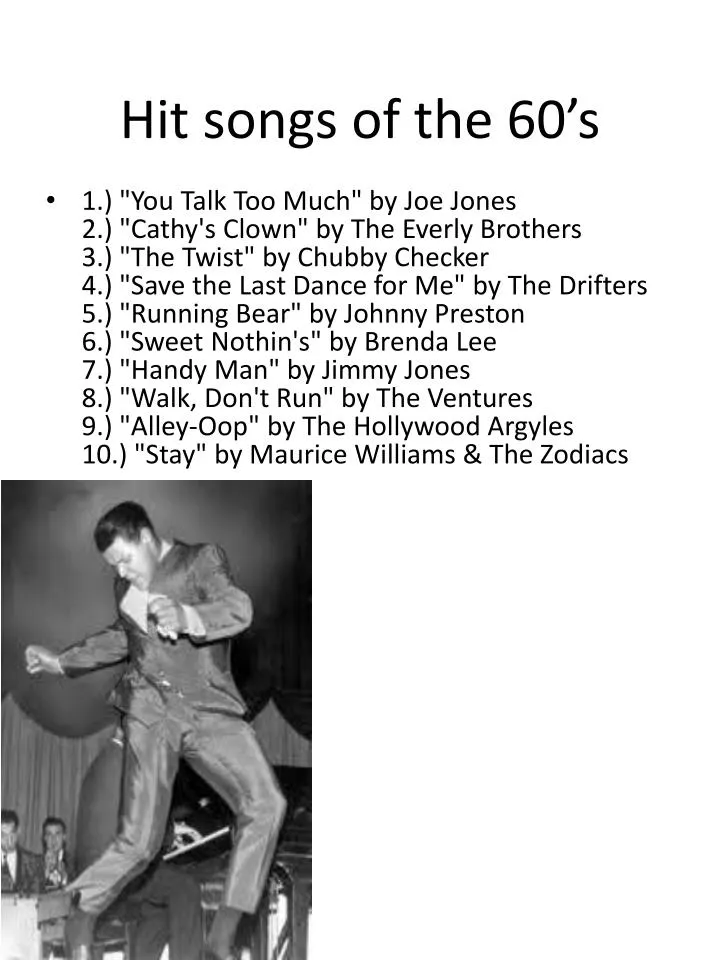 hit songs of the 60 s
