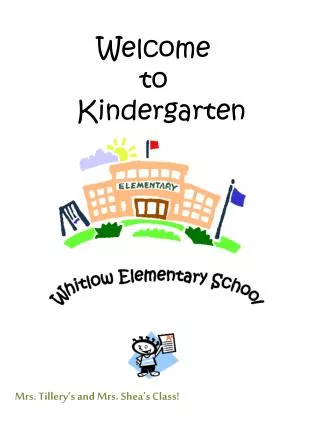 Welcome to Kindergarten