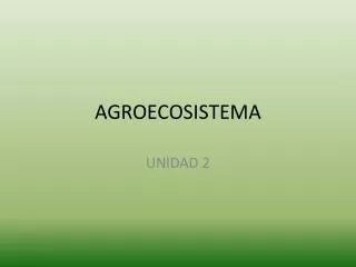 agroecosistema