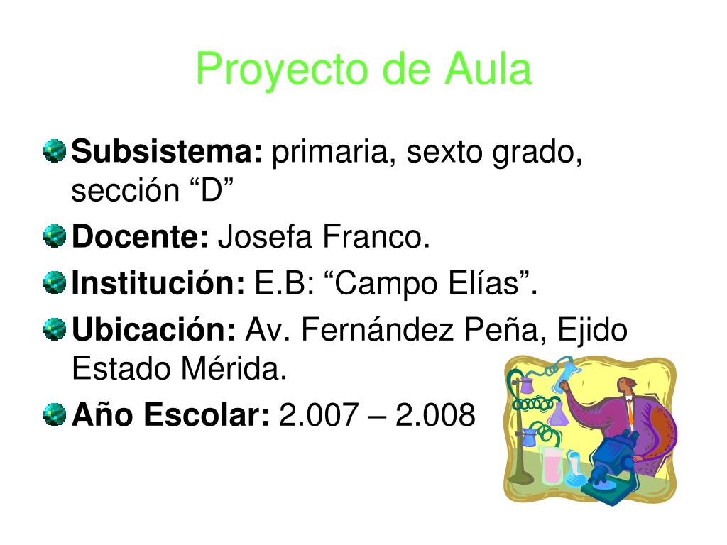 PPT - Proyecto de Aula PowerPoint Presentation, free download - ID:2358143