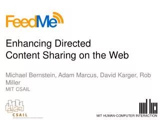 Enhancing Directed Content Sharing on the Web