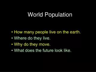 World Population
