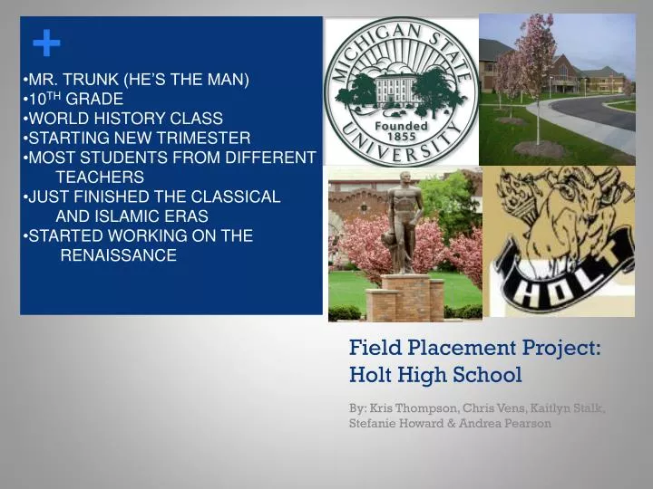 field placement project holt high school