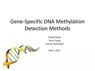 Gene-Specific DNA Methylation Detection Methods