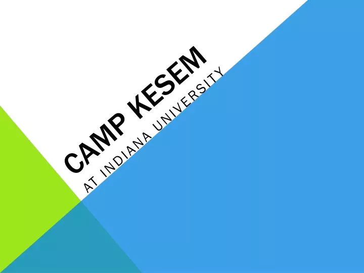 camp kesem