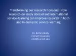Dr. Richard Kiely Cornell University rck6@cornell - slide 1