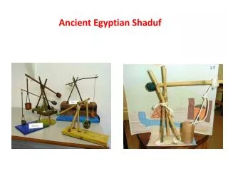 Ancient Egyptian Shaduf