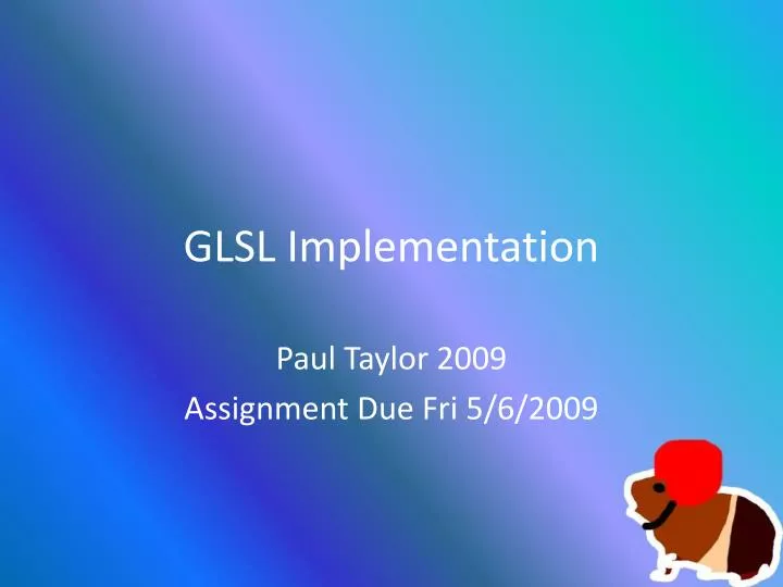glsl implementation