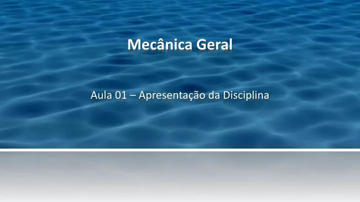 mec nica geral