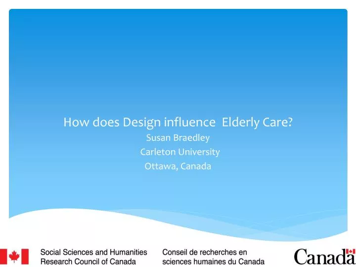 how does design influence elderly care