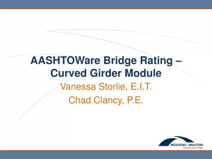 aashtoware bridge rating curved girder module