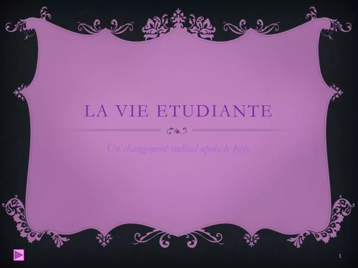 la vie etudiante