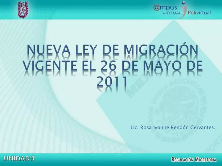 nueva ley de migraci n vigente el 26 de mayo de 2011