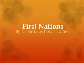 First Nations