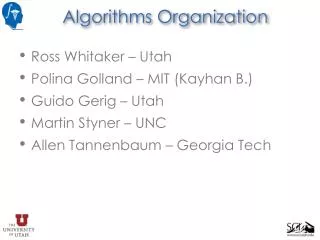 Algorithms Organization