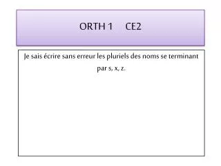 orth 1 ce2