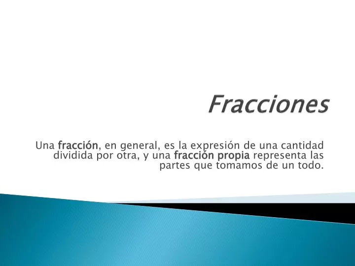 fracciones