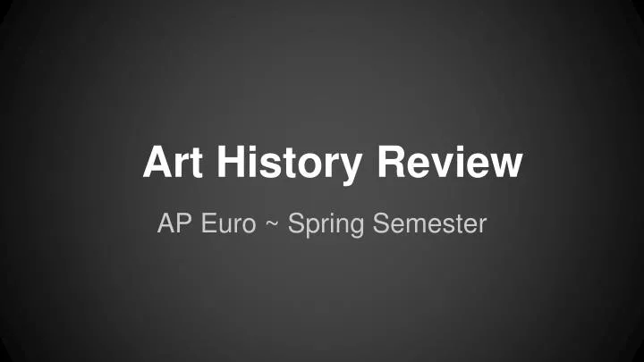 art history review