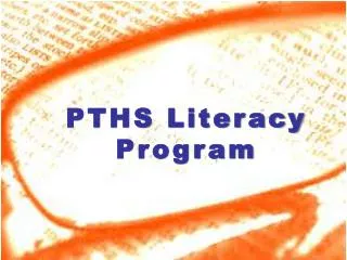 PTHS Literacy Program