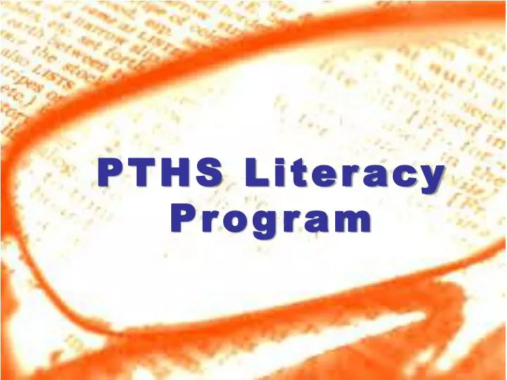 pths literacy program