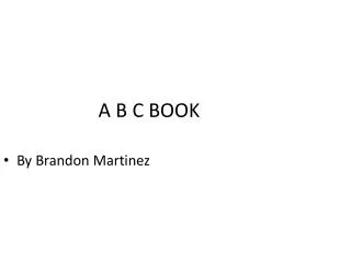 A B C BOOK