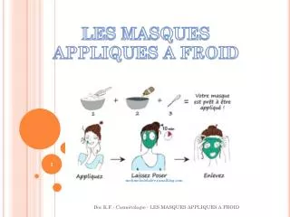 les masques appliques a froid