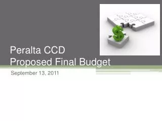 Peralta CCD Proposed Final Budget