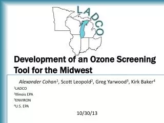 Development of an Ozone Screening Tool for the Midwest