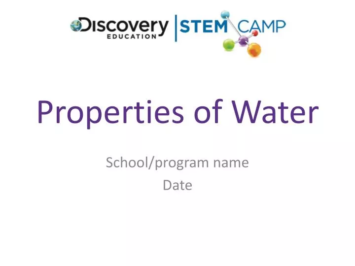 properties of water