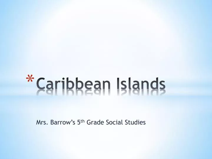 caribbean islands