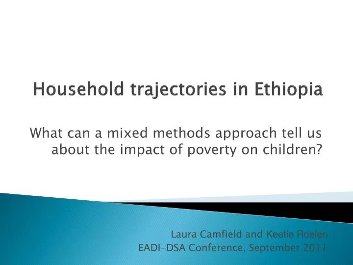 household trajectories in ethiopia