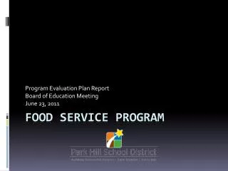 Food Service Program