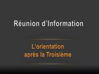 r union d information