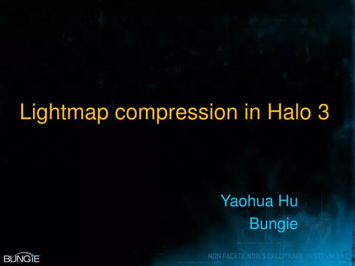lightmap compression in halo 3