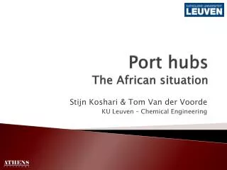 Port hubs The African situation