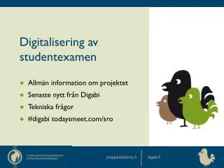 digitalisering av studentexamen