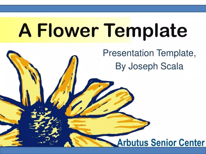 a flower template