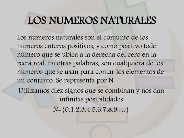 los numeros naturales