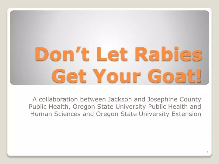 don t let rabies get your goat