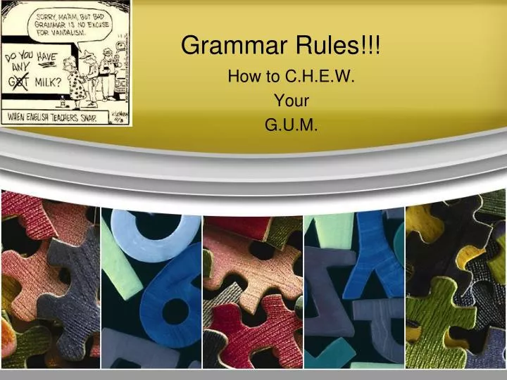 grammar rules