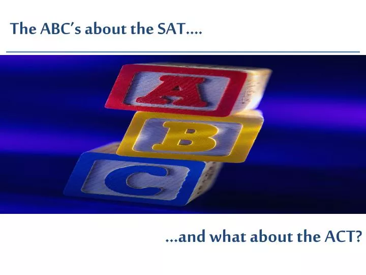 the abc s about the sat