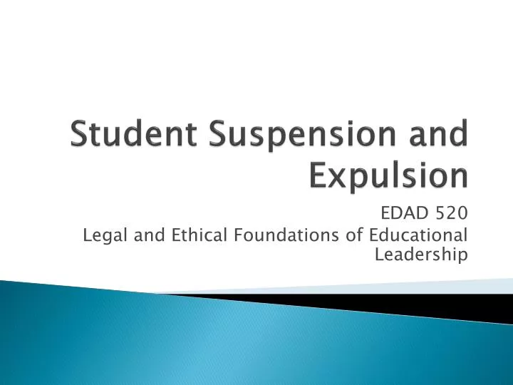 student suspension and expulsion