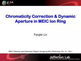 Chromaticity Correction &amp; Dynamic Aperture in MEIC Ion Ring