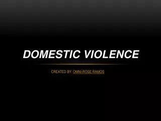 domestic violence