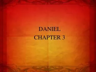 DANIEL CHAPTER 3
